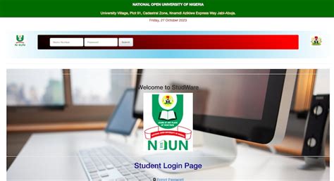 nouonline.net login portal|Log in .